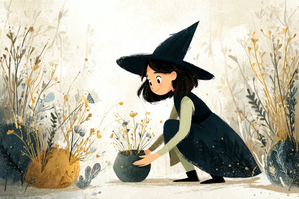 Girl painting illusion 