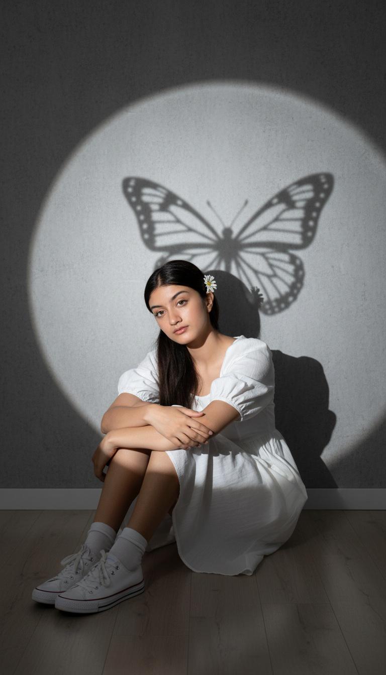 Shadow of a Butterfly light img photoshoot 