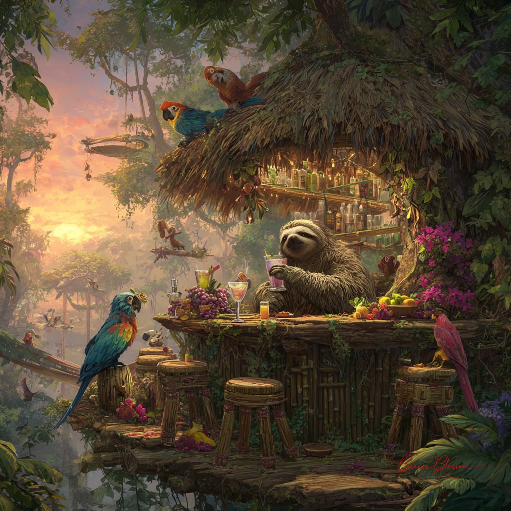 sloth bartender