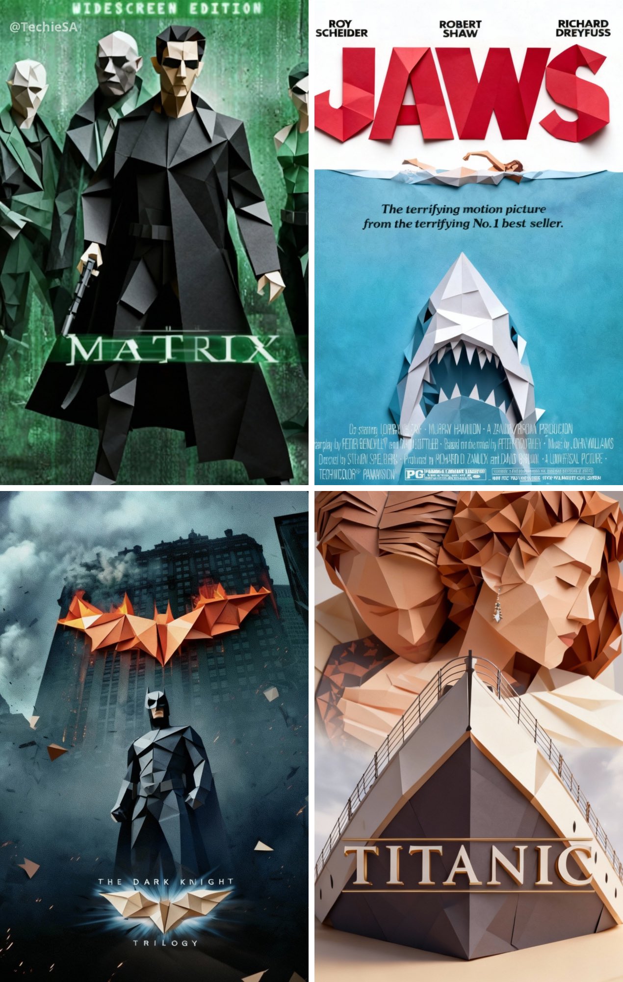 Origami Movie Posters