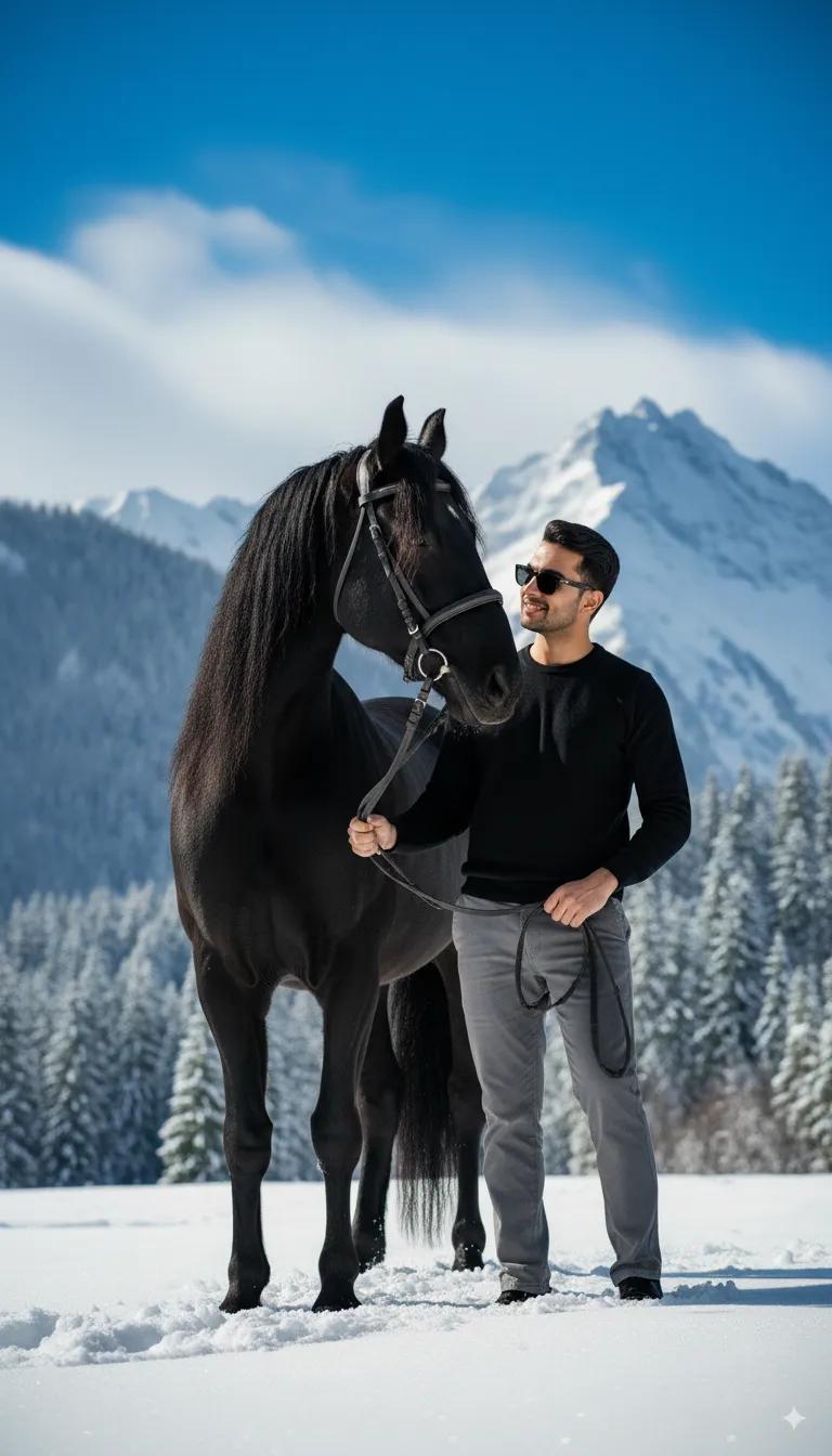 realistic portrait of a stylish man