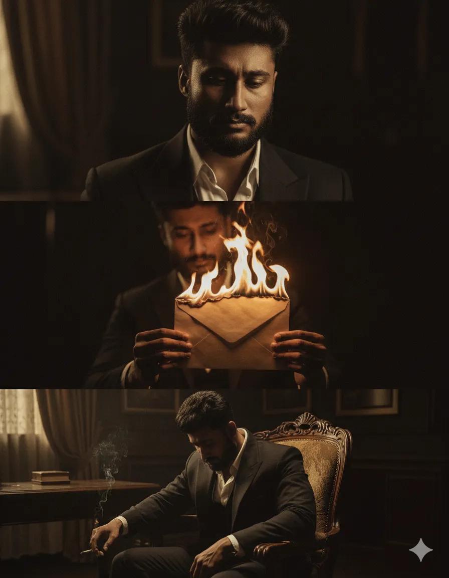 Burning letter photography 