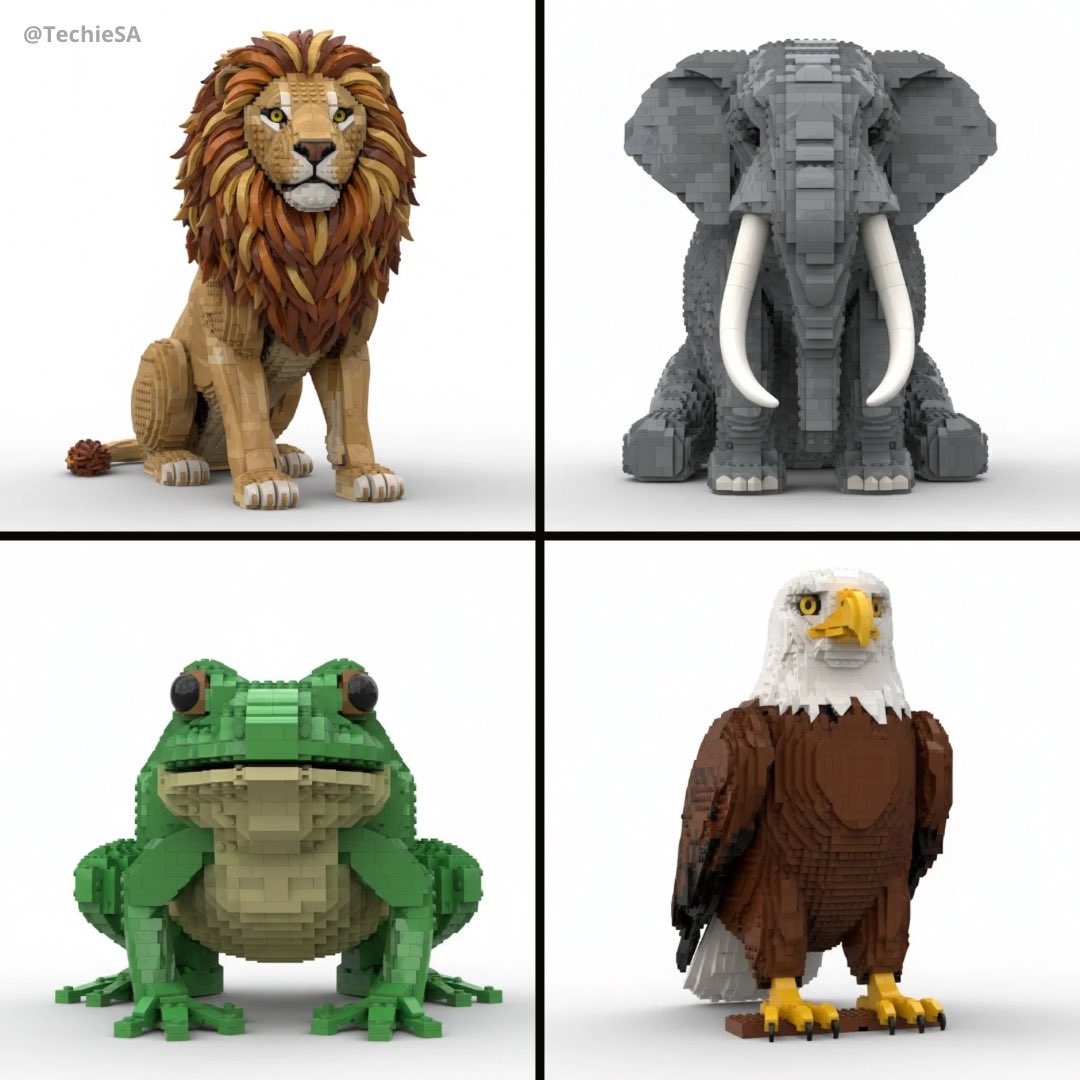 LEGO Animals by Nano Banana