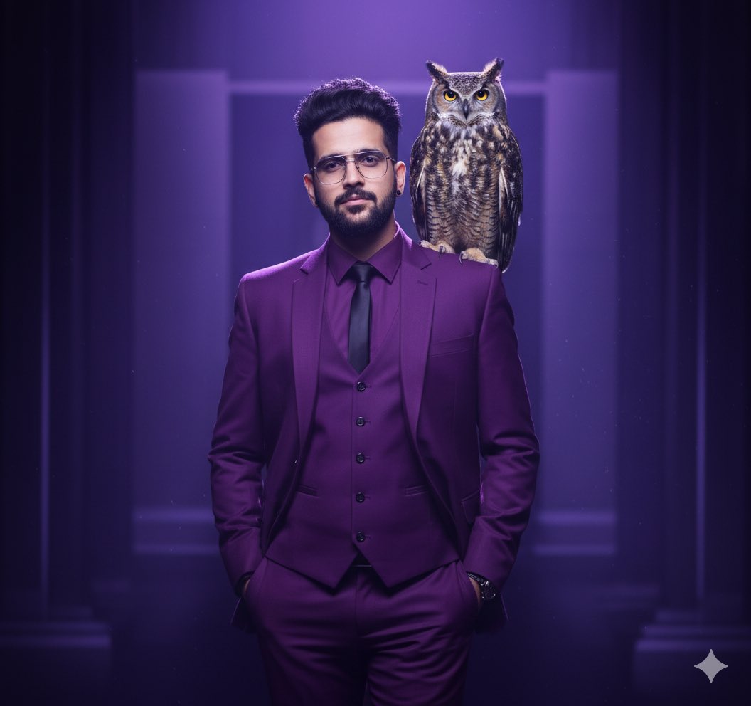 Image into a filmy purple fantasy