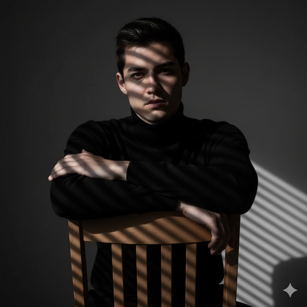 caught in the light.