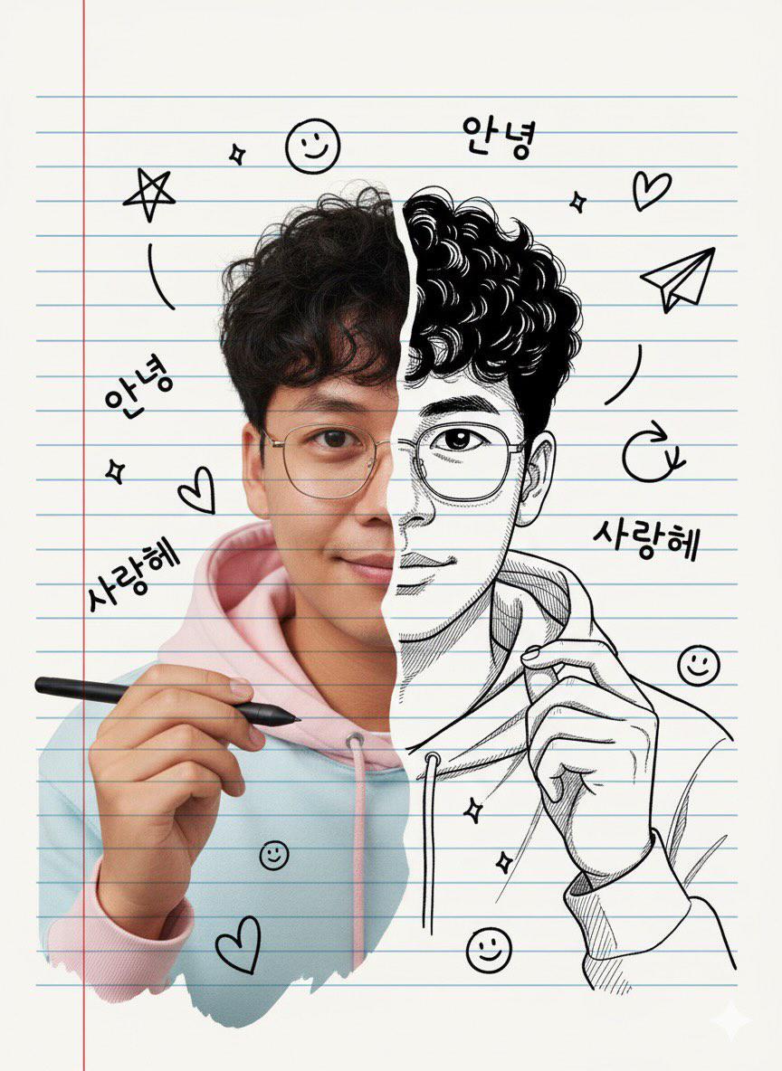 Note Book Half Sketch look